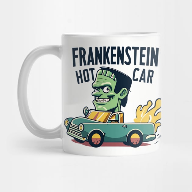 Frankenstein Hot Rod Monster Car by Kingrocker Clothing